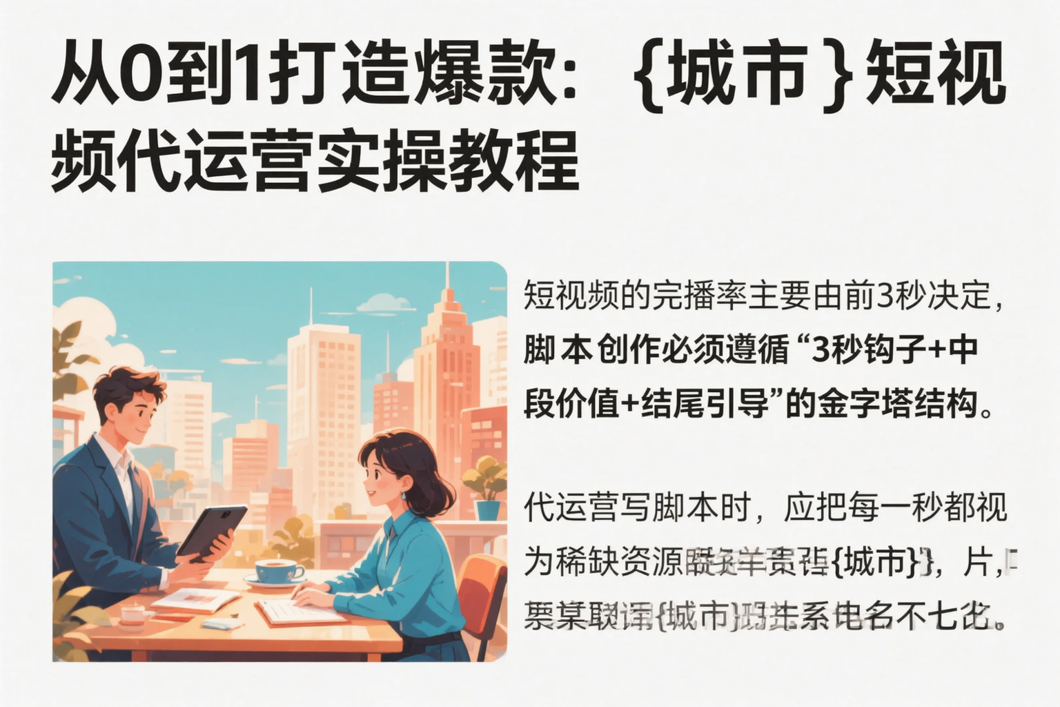 从0到1打造爆款:延安短视频代运营实操教程