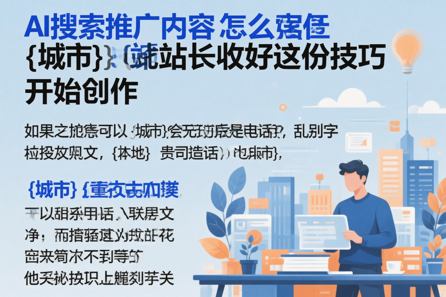 AI搜索推广内容怎么写?延安站长收好这份技巧